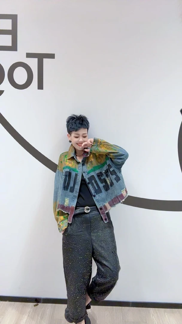 YY欧货潮牌时尚气质款牛仔外套D6585