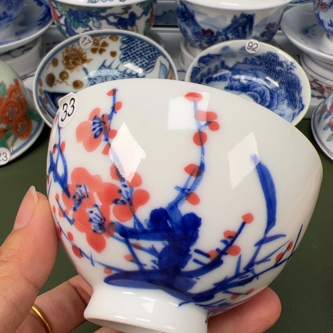 陶瓷景德镇纯手工纯手绘茶具木木33