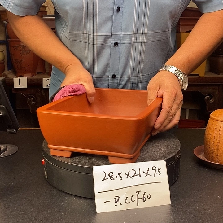 紫砂花盆货号一只CCF60