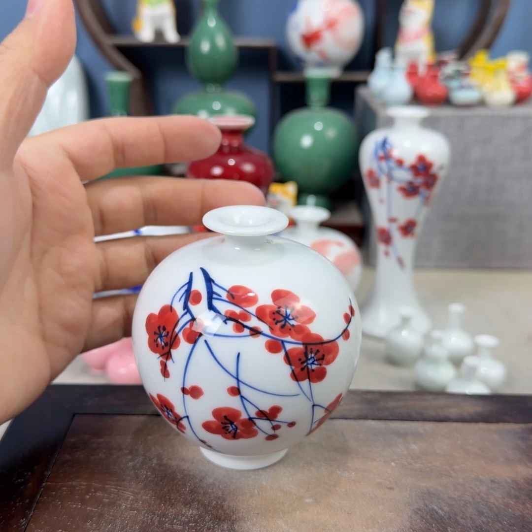 陶瓷手工小花器摆件