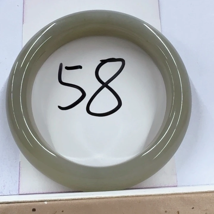 和田玉手镯未镶嵌心****海