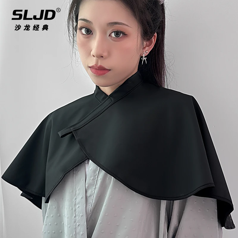 发廊皮质焗油染发披肩美发理发垫肩染发洗发廊家用剪发防水围布