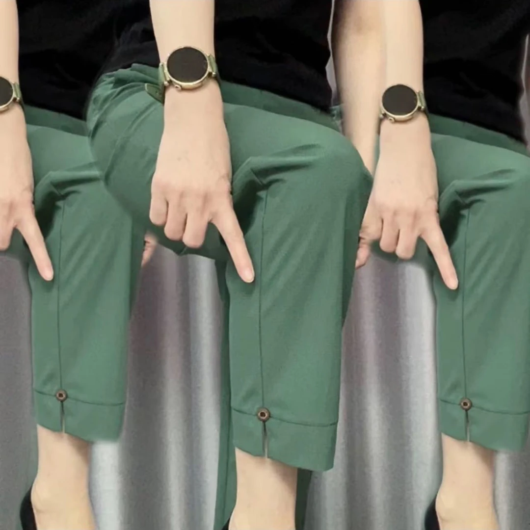 夏季新款弹力小直筒裤6208