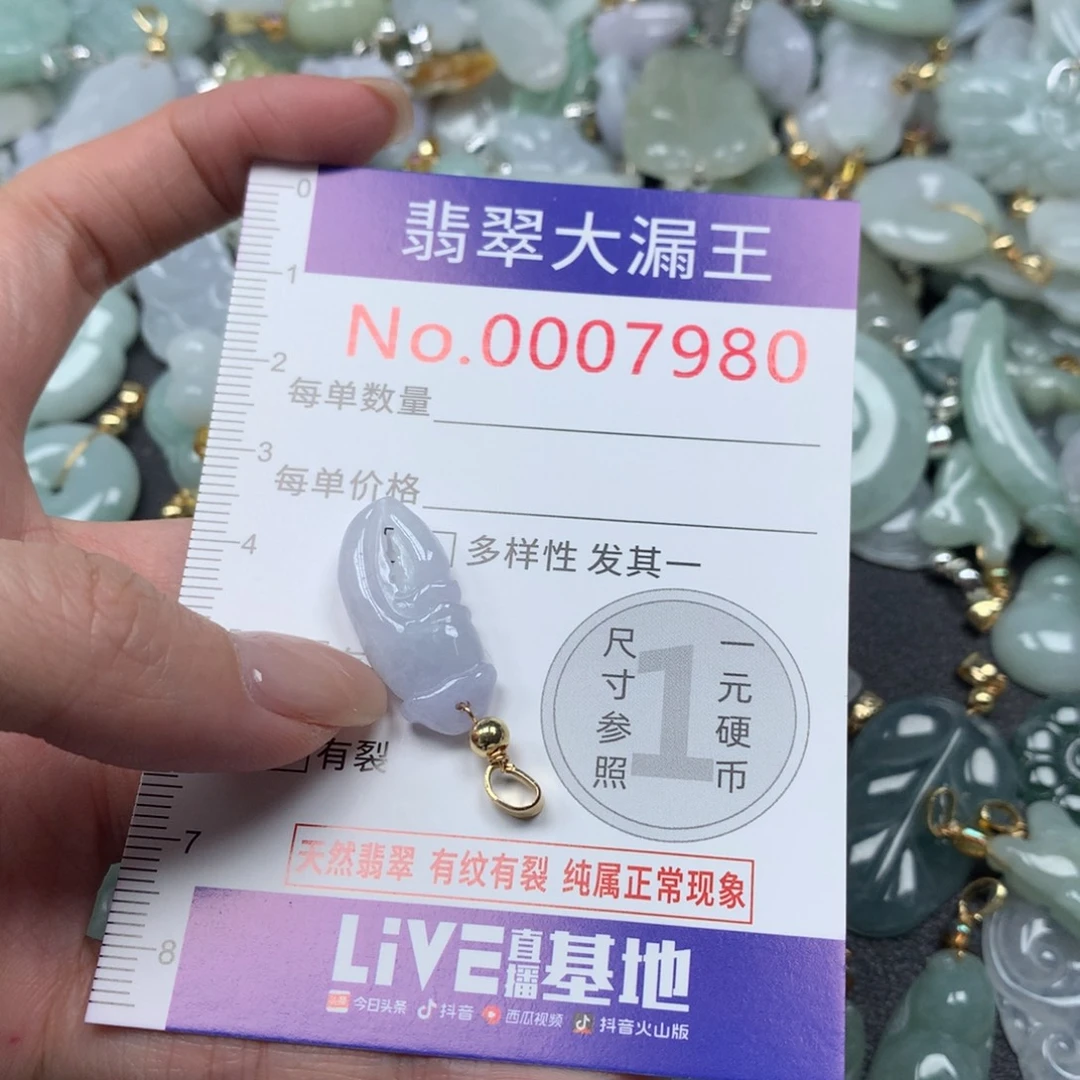 翡翠未镶嵌吊坠(不含链)