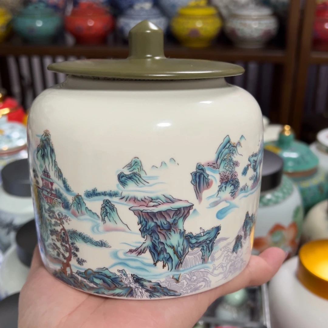陶瓷密封罐茶叶罐