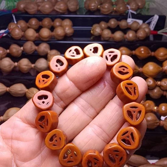 L***橄榄核手串/手链橄榄核手串鬼脸儿挂饰