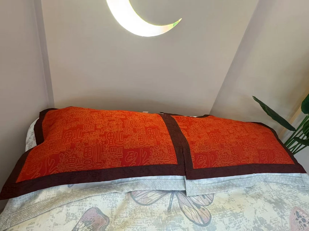 【枕巾-锦绣】 52*76cm 精梳细纱成人枕巾一对装