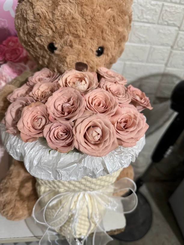 宇宙泰迪熊玩偶公仔花束礼盒生日情人节礼物送女生