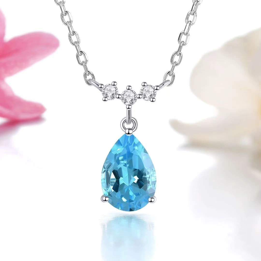 JSTPX0875-托帕石项链（主石约：2ct）