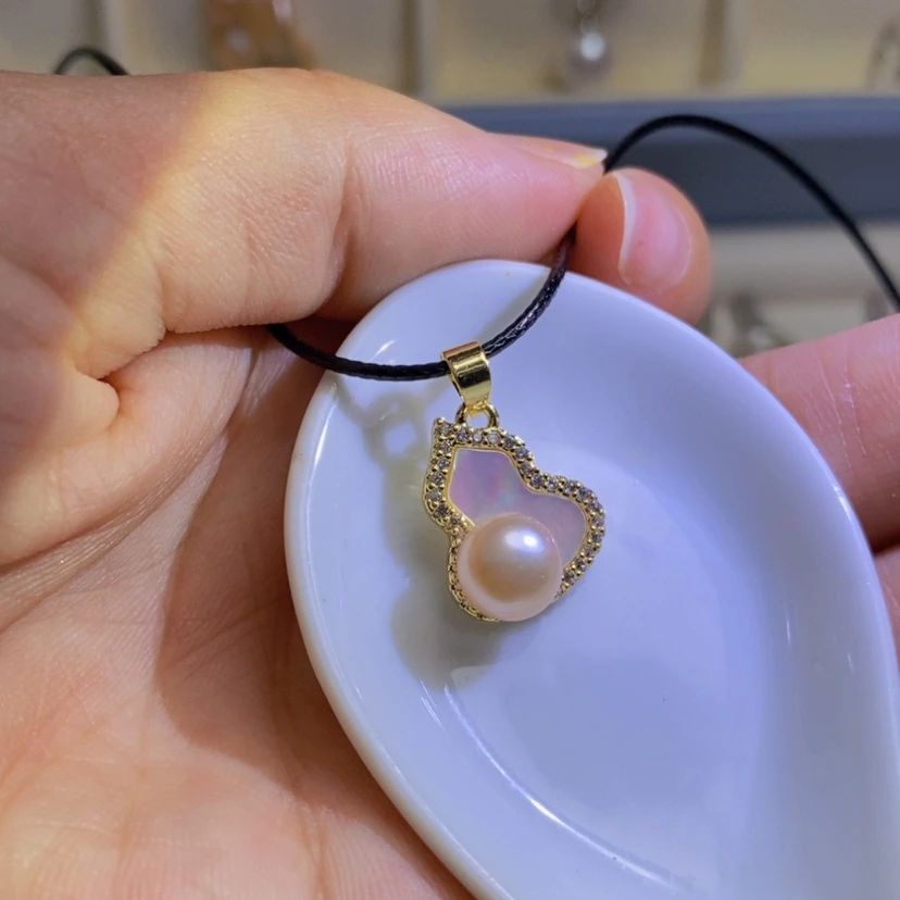 【闪购商品】银S925镶嵌淡水珍珠天然珍珠