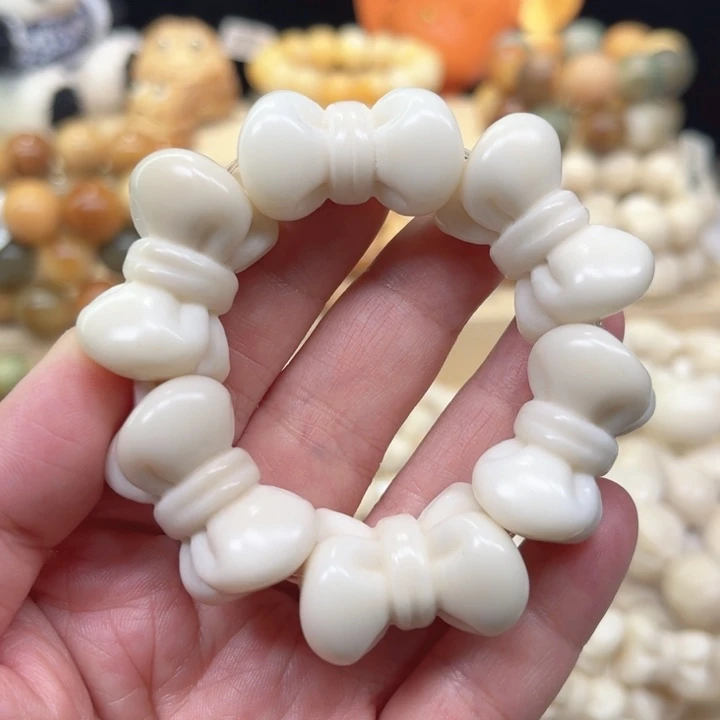 菩提根/象牙果手串蝴蝶结超大2-3-26