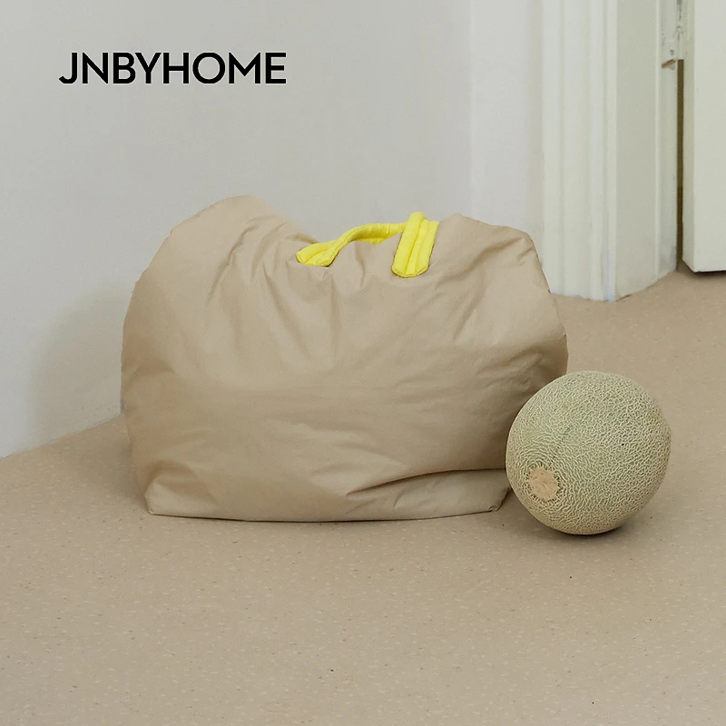 JNBYHOME江南布衣25年新品拼色斜挎大容量手提包斜挎休闲柔软充棉