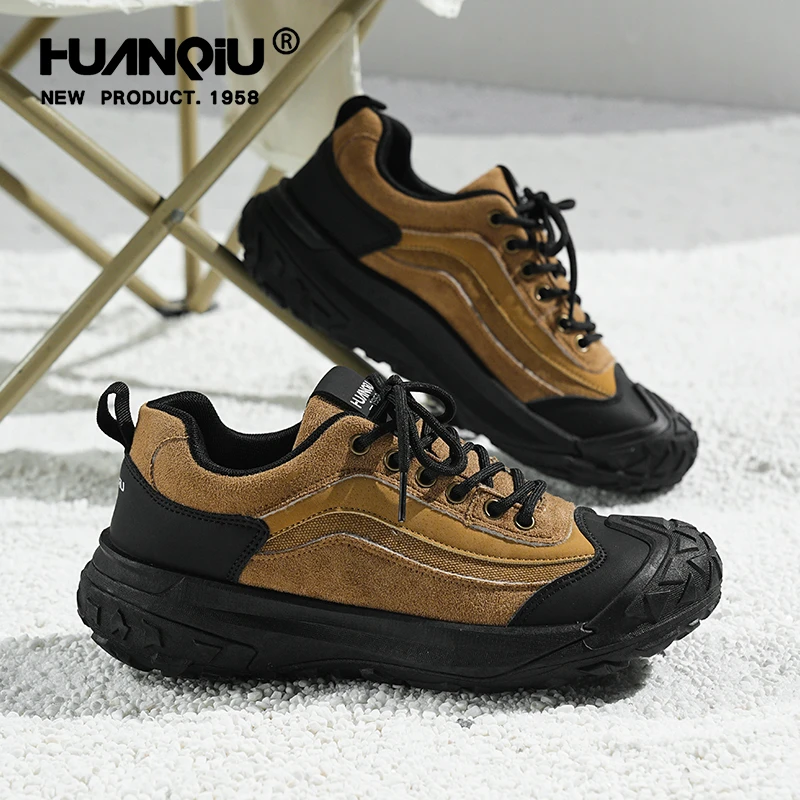环球厚底增高老爹鞋男款秋冬保暖防滑耐磨男鞋登山鞋潮休闲运动鞋