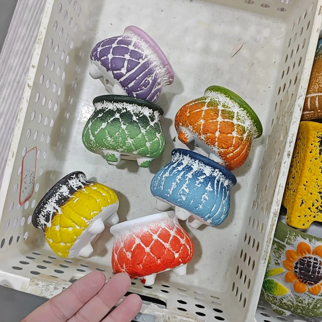 陶吸水透气的白陶花盆凑满12发货