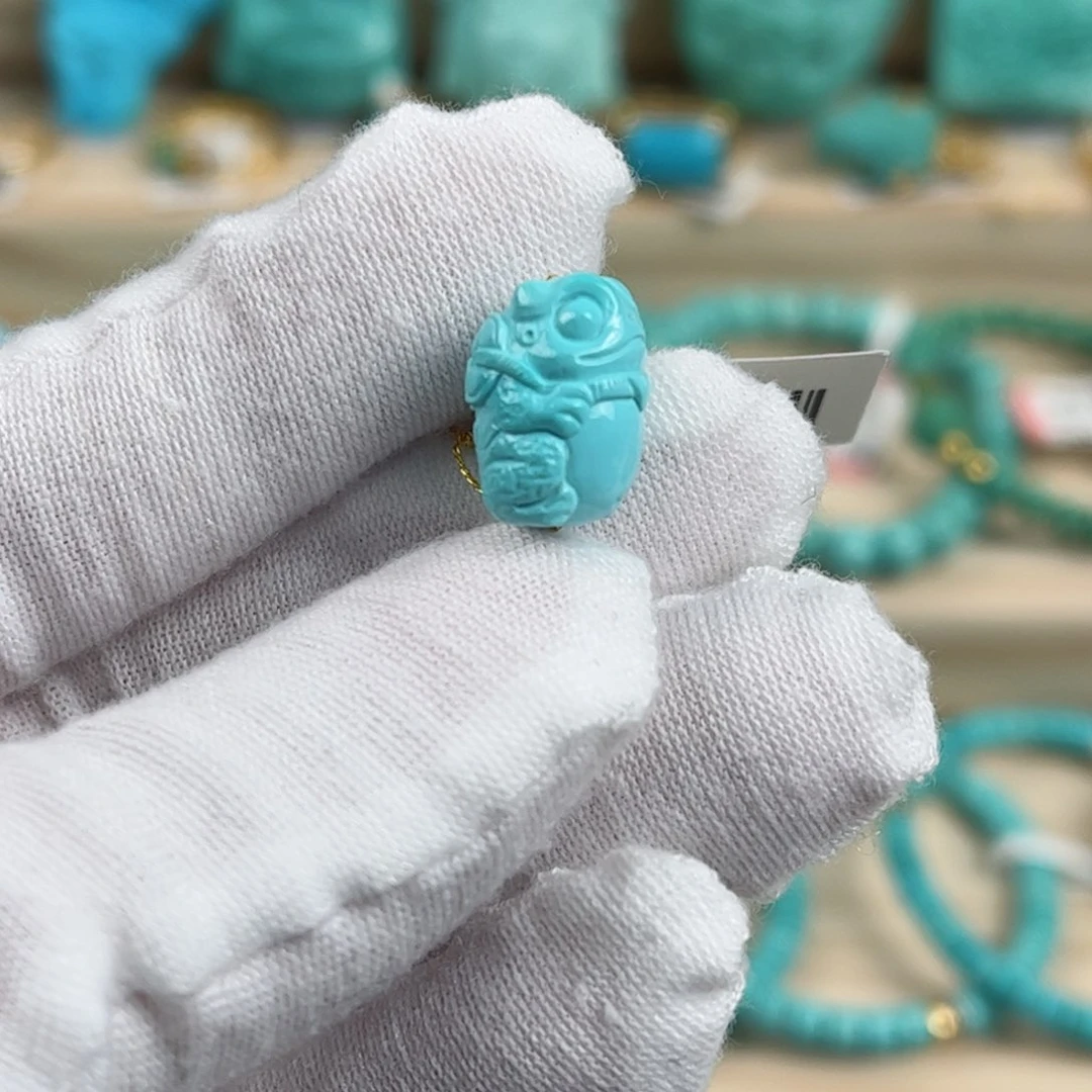 未镶嵌绿松石金蟾