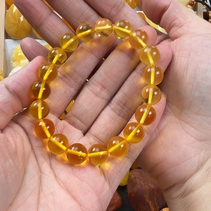 草***妈未镶嵌琥珀手链琥珀