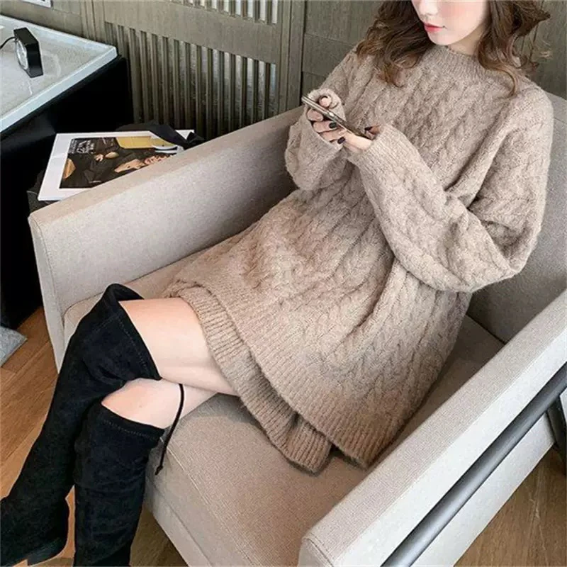 慵懒毛衣两件套软糯