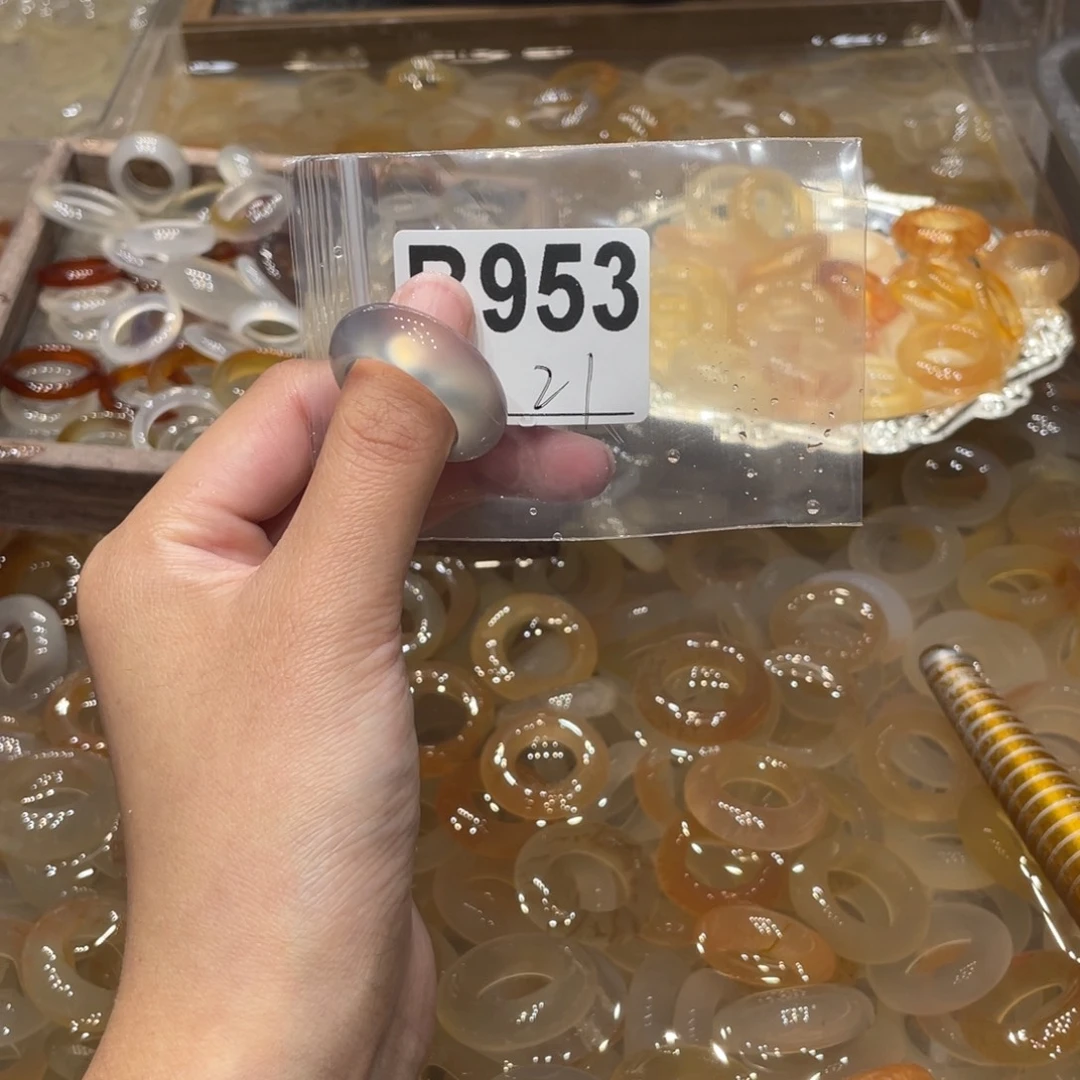 玛瑙/玉髓未镶嵌戒指953