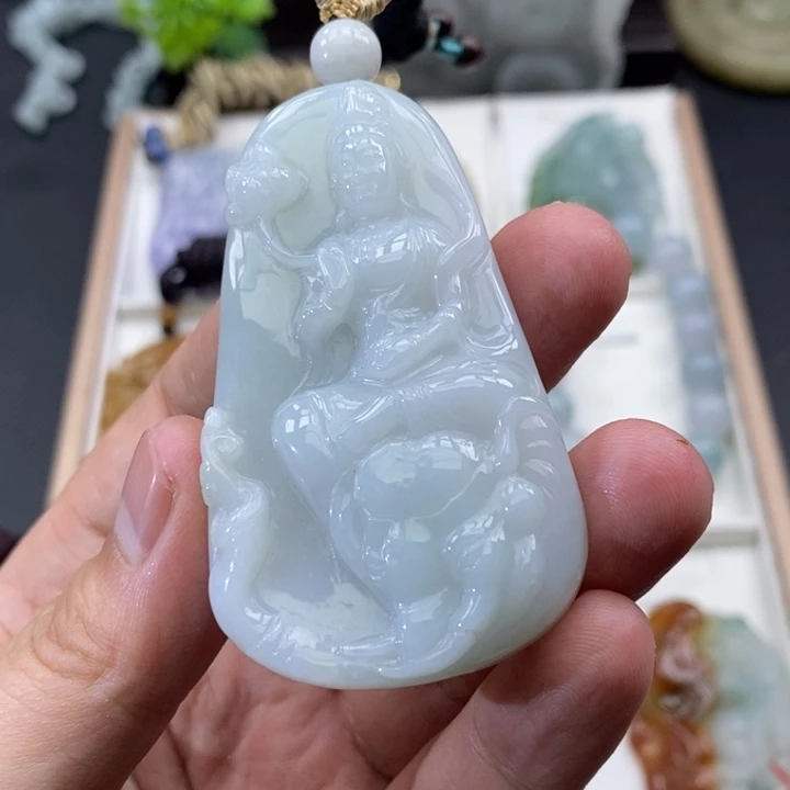 颈饰未镶嵌翡翠缅甸天然翡翠A货