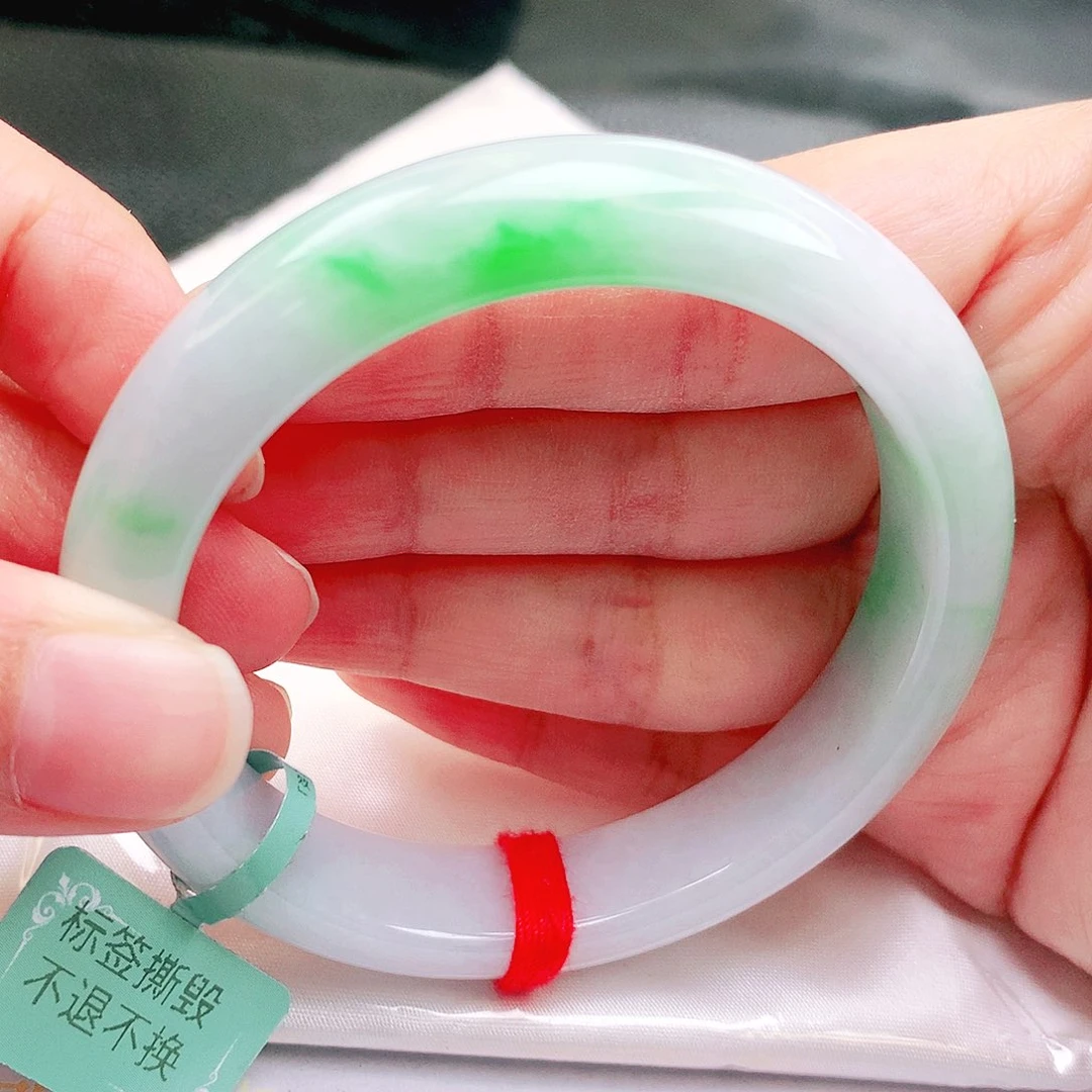 翡翠未镶嵌手镯缅甸天然a货翡翠手镯