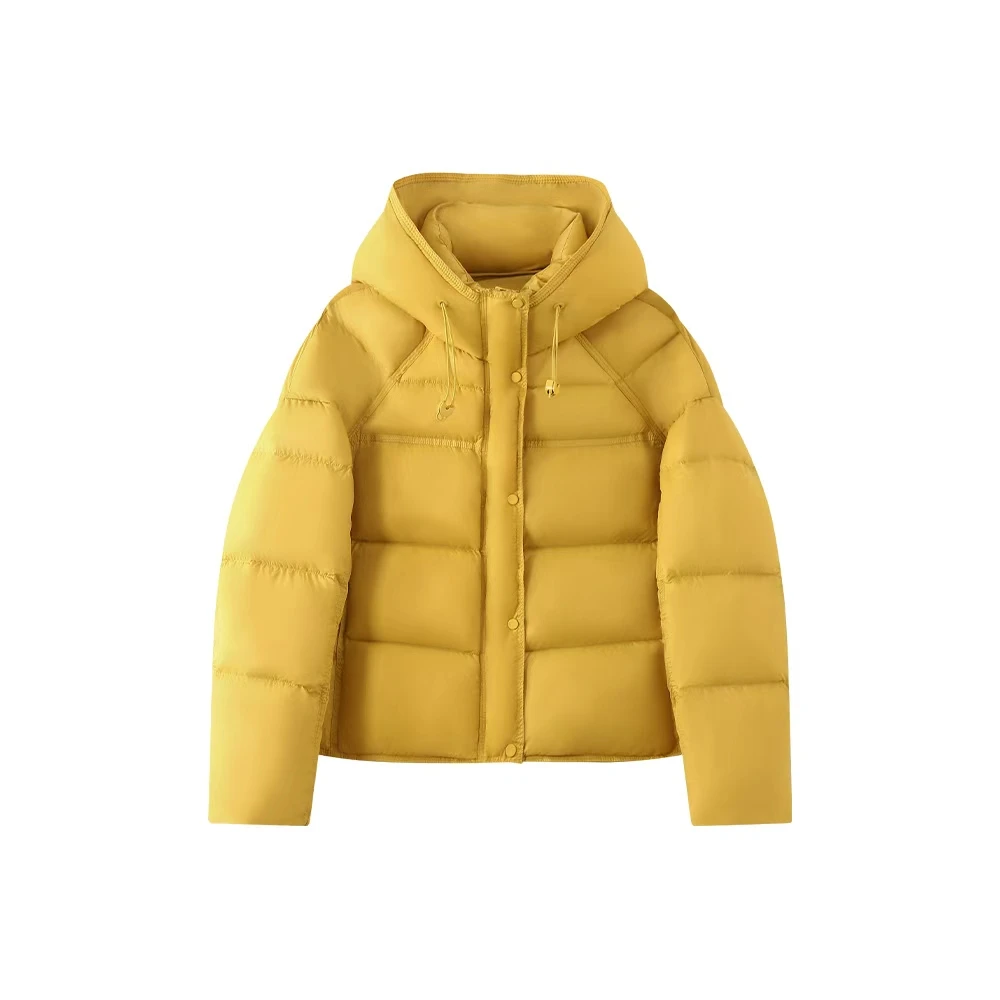 绒子含量90% 冬季时尚百搭短款连帽女装羽绒服外套033