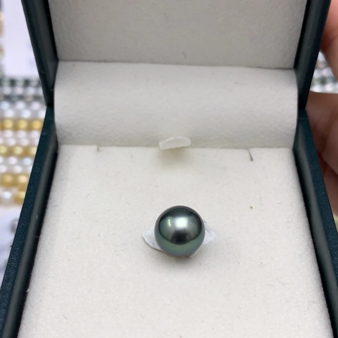 海水珍珠裸珠11+mm大溪地单珠