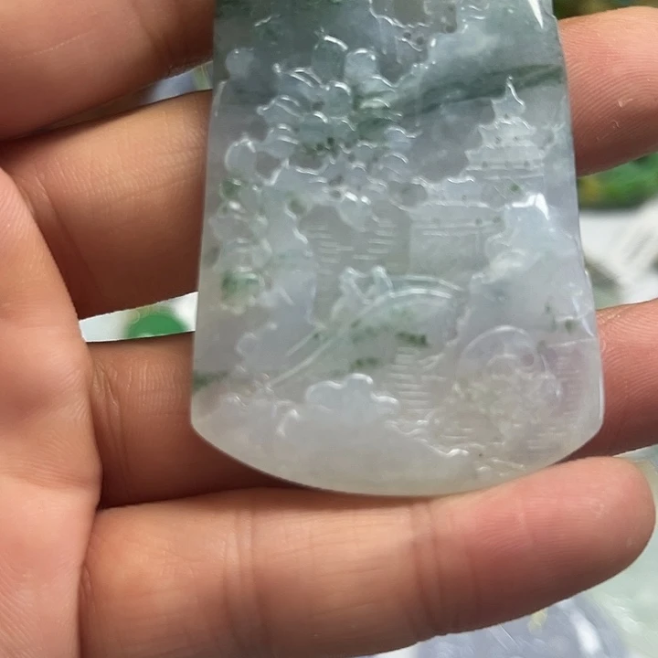 翡翠未镶嵌吊坠(不含链)翡翠