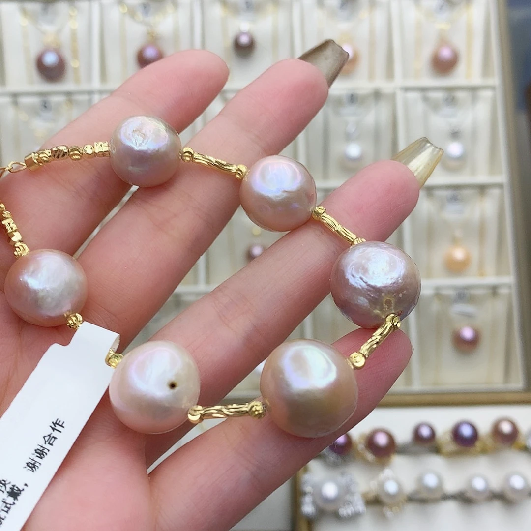 淡水珍珠颈饰合金