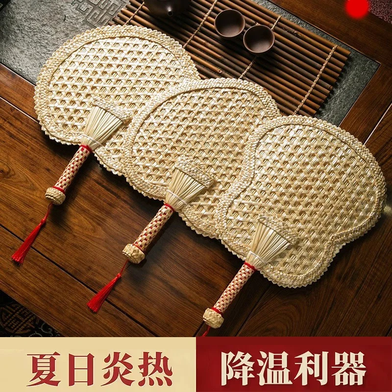 手工编织蒲扇夏季老式手摇麦秆草扇夏天随身便携凉芭蕉扇大扇子竹