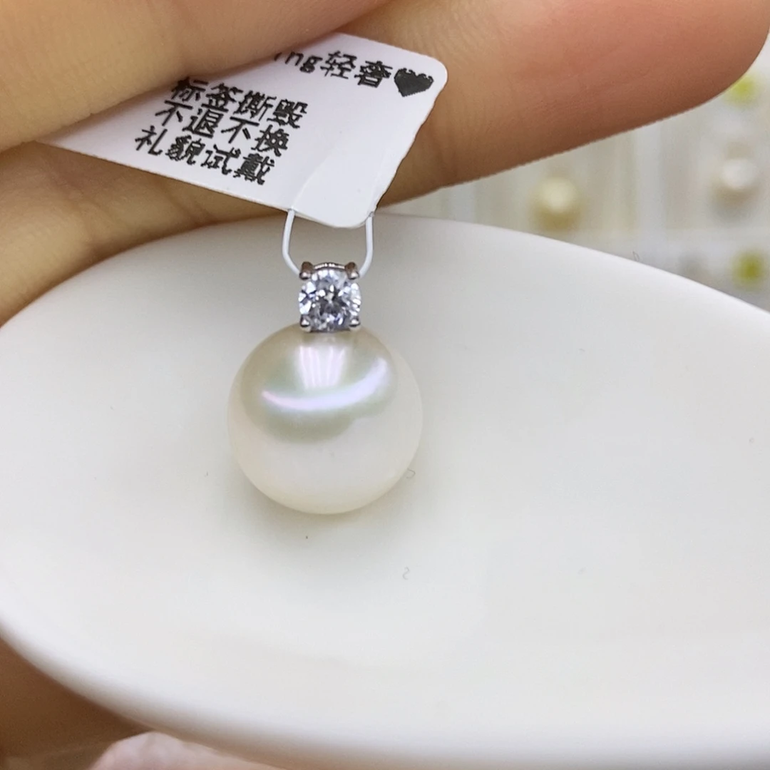 颈饰银S925镶嵌淡水珍珠
