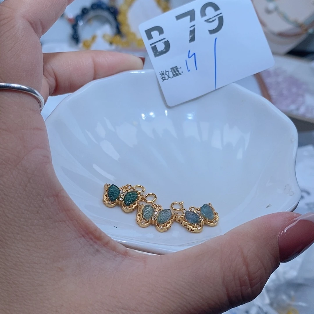 水晶珠宝半成品银S925镶嵌B79