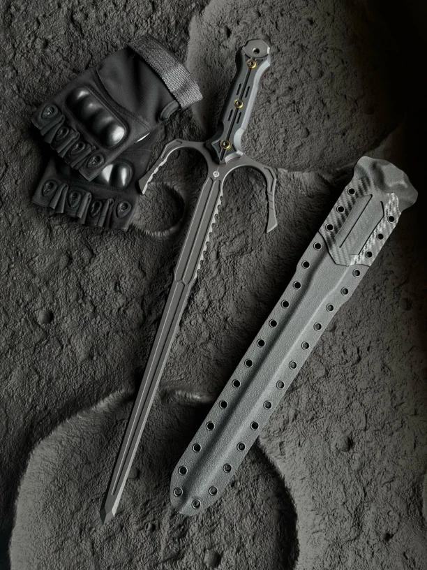 龙泉YYQ无主之地铁尺工艺品收藏品（未开刃）