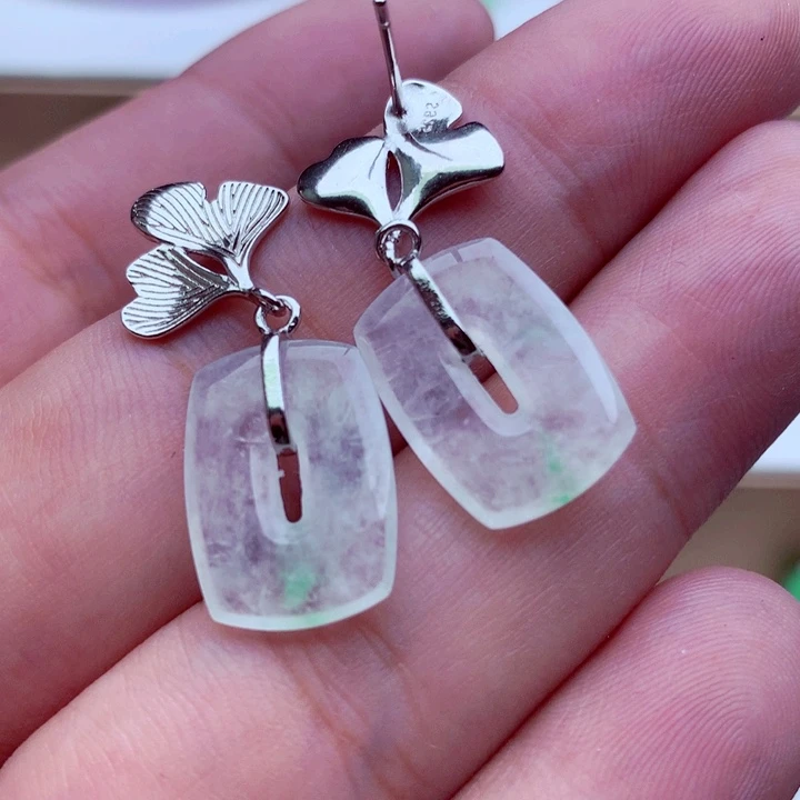 翡翠未镶嵌耳饰耳饰