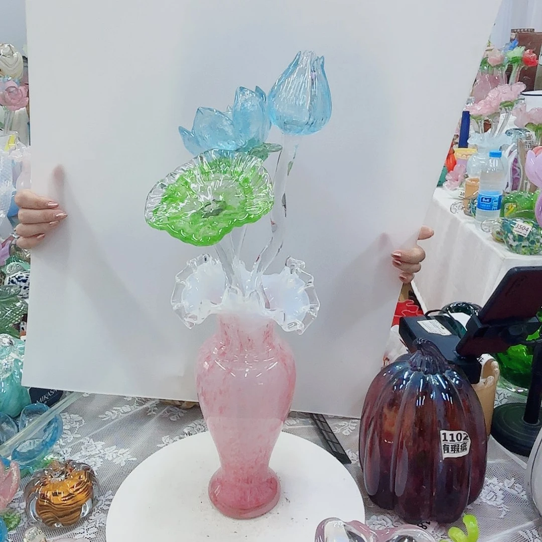 琉璃花瓶花器摆件补完美