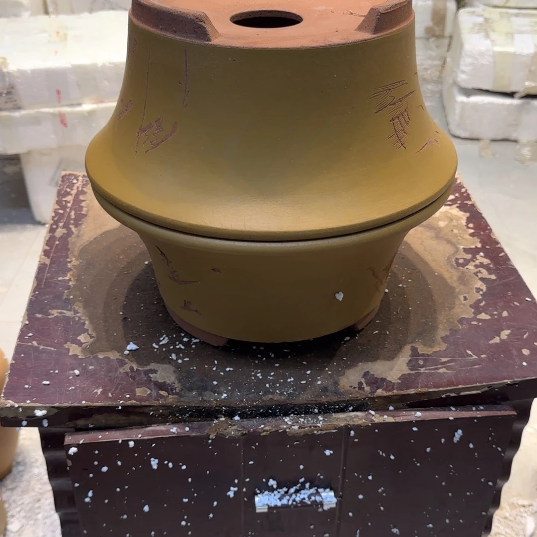 紫砂花盆口径23.10口径