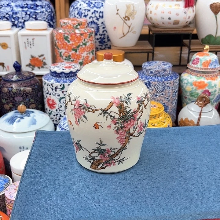 瓷片陶瓷茶叶罐密封罐