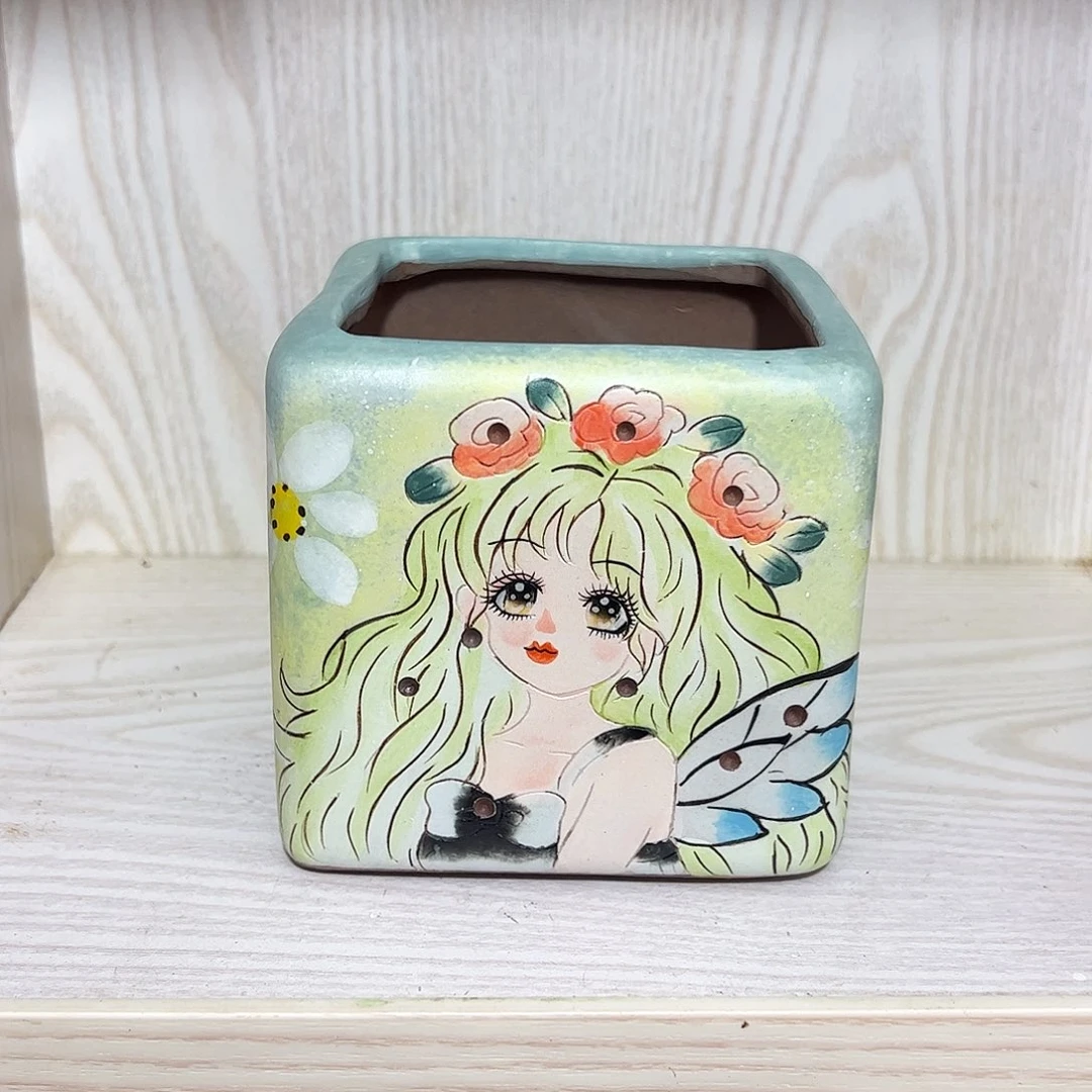 景德镇炫彩手绘口8.5高10