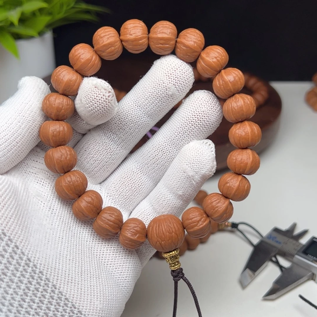 猴头核桃手串13大➕南瓜精卡三维同尺