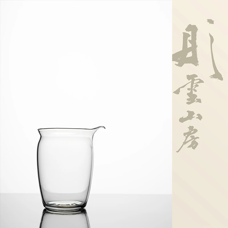 玻璃飞鸟公道杯高款景德镇手工手绘多款