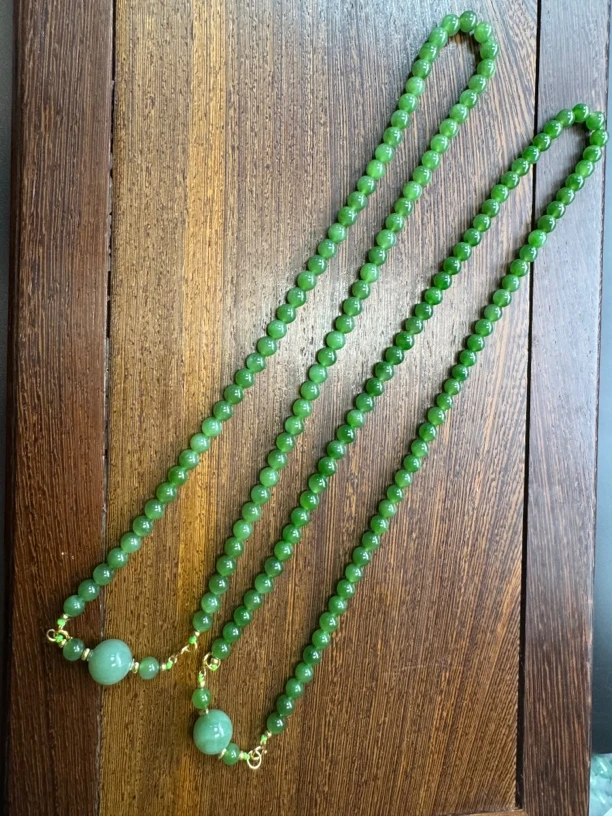 翰平珠宝 1492/K 和田玉妈妈链 约卡5 多样性发其一 Q