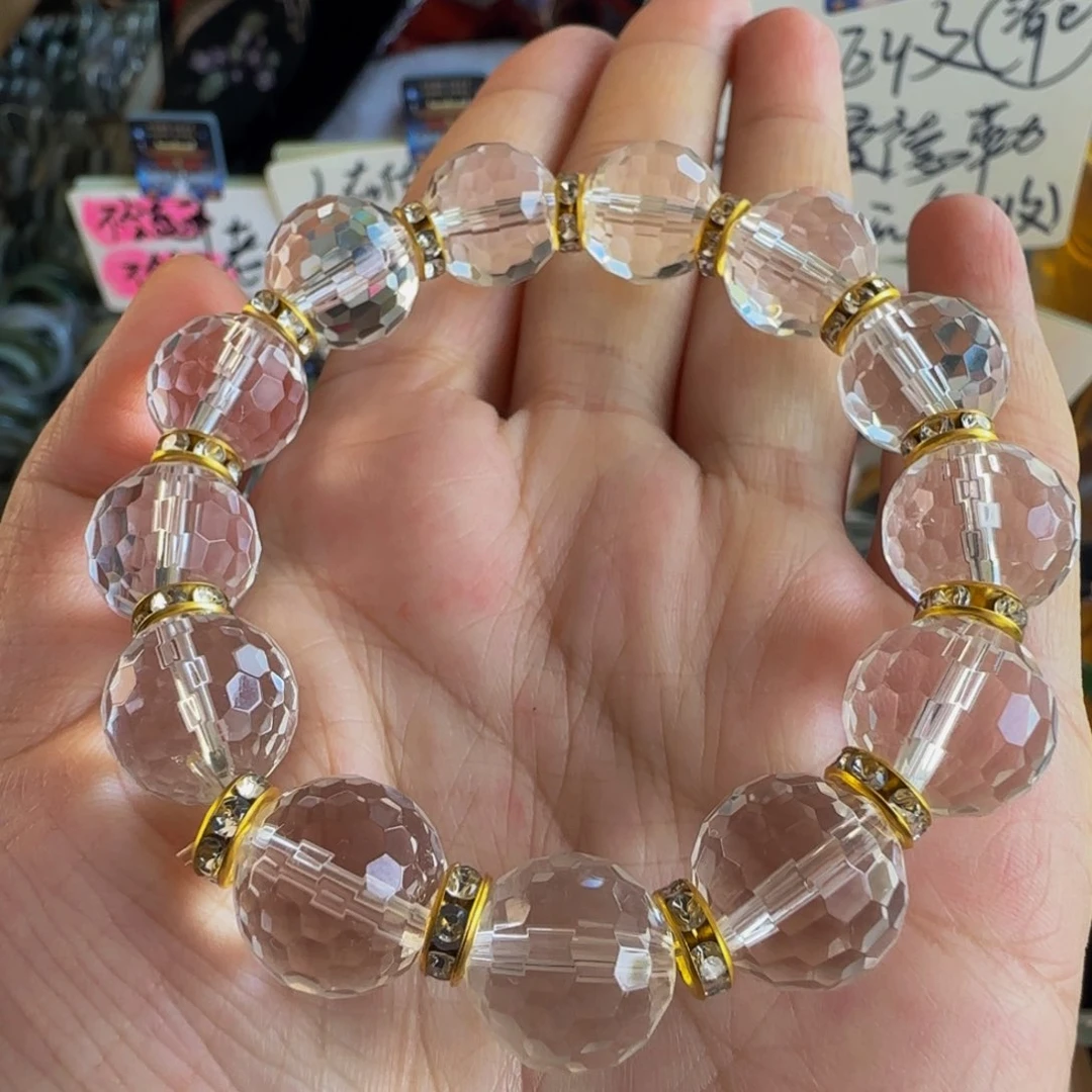 水晶手串未镶嵌老坑