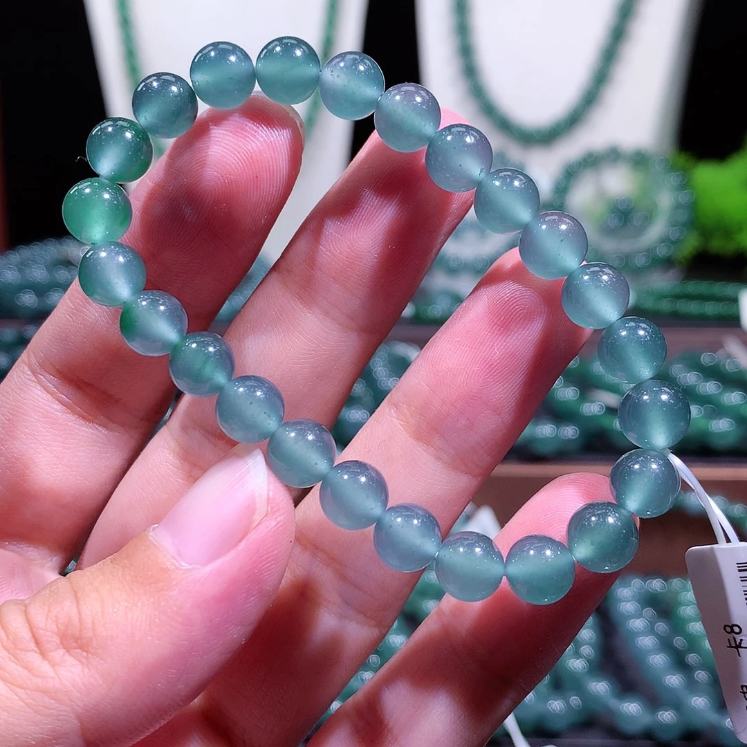 翡翠未镶嵌手链天然a货翡翠手串8