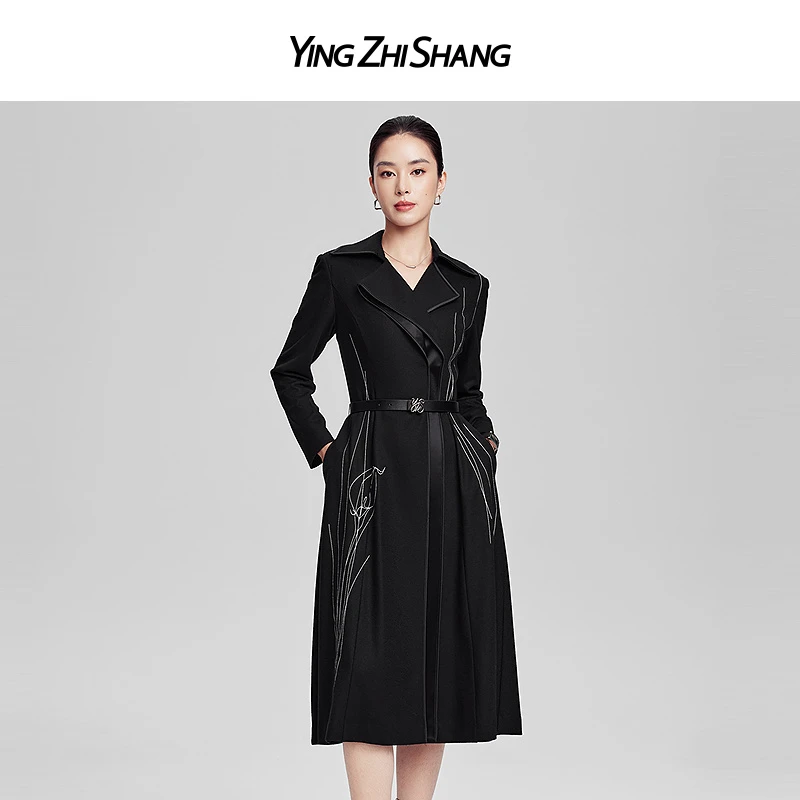 【秋冬爆品】赢智尚绵羊毛高级感职场连衣裙官方ZF02267