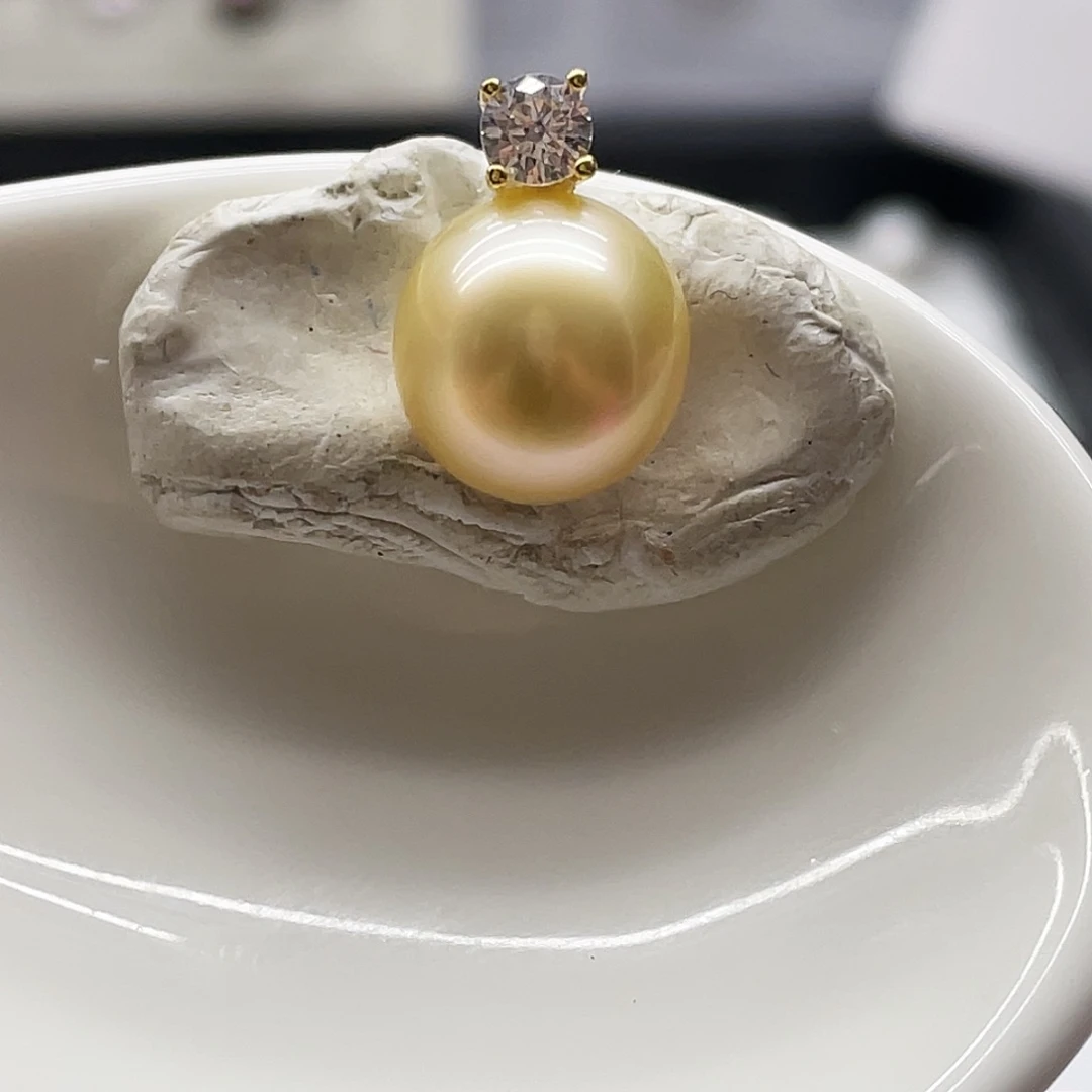 颈饰银S925镶嵌海水珍珠