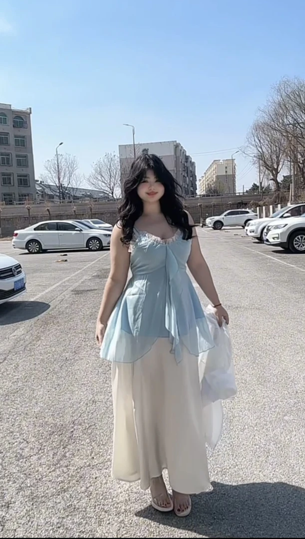 度假休闲显瘦仙气温柔气质款拼纱吊带套装