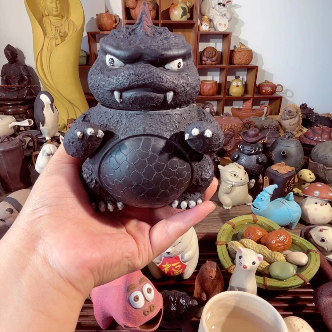 紫砂茶壶胖**干纯手工制作过程非常