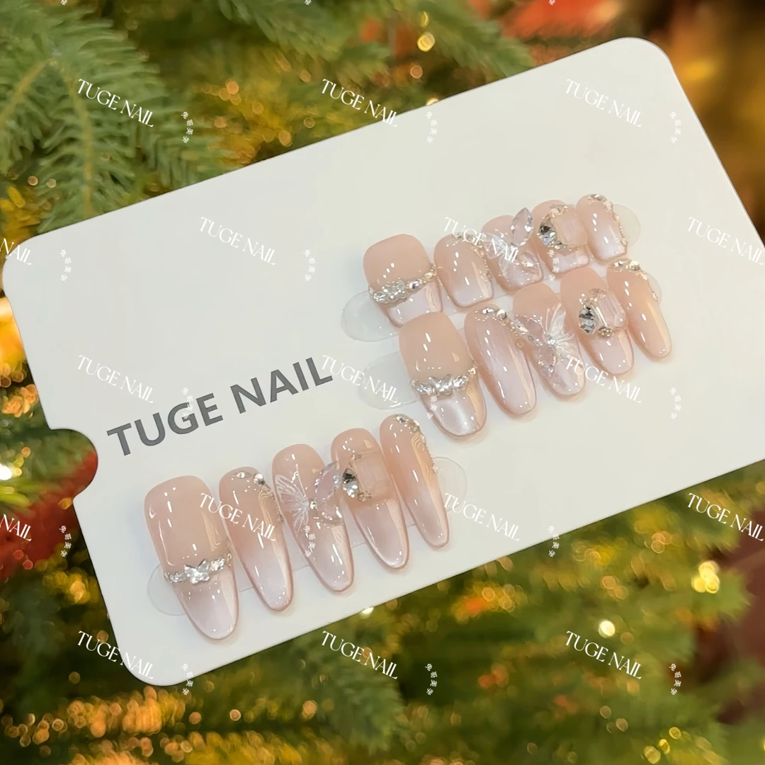 TugeNail“蝴蝶仙子”春夏显白高级复古极简小众设计师穿戴甲77专属