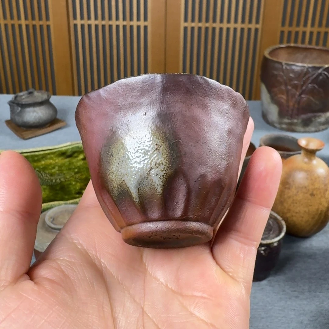 热**名秀安备前烧主人杯