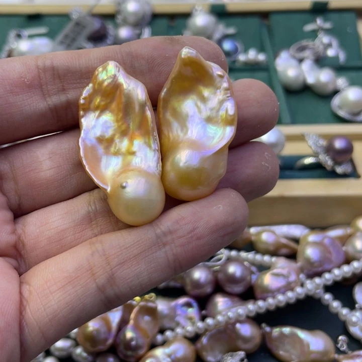 淡水珍珠颈饰未镶嵌黄***柔