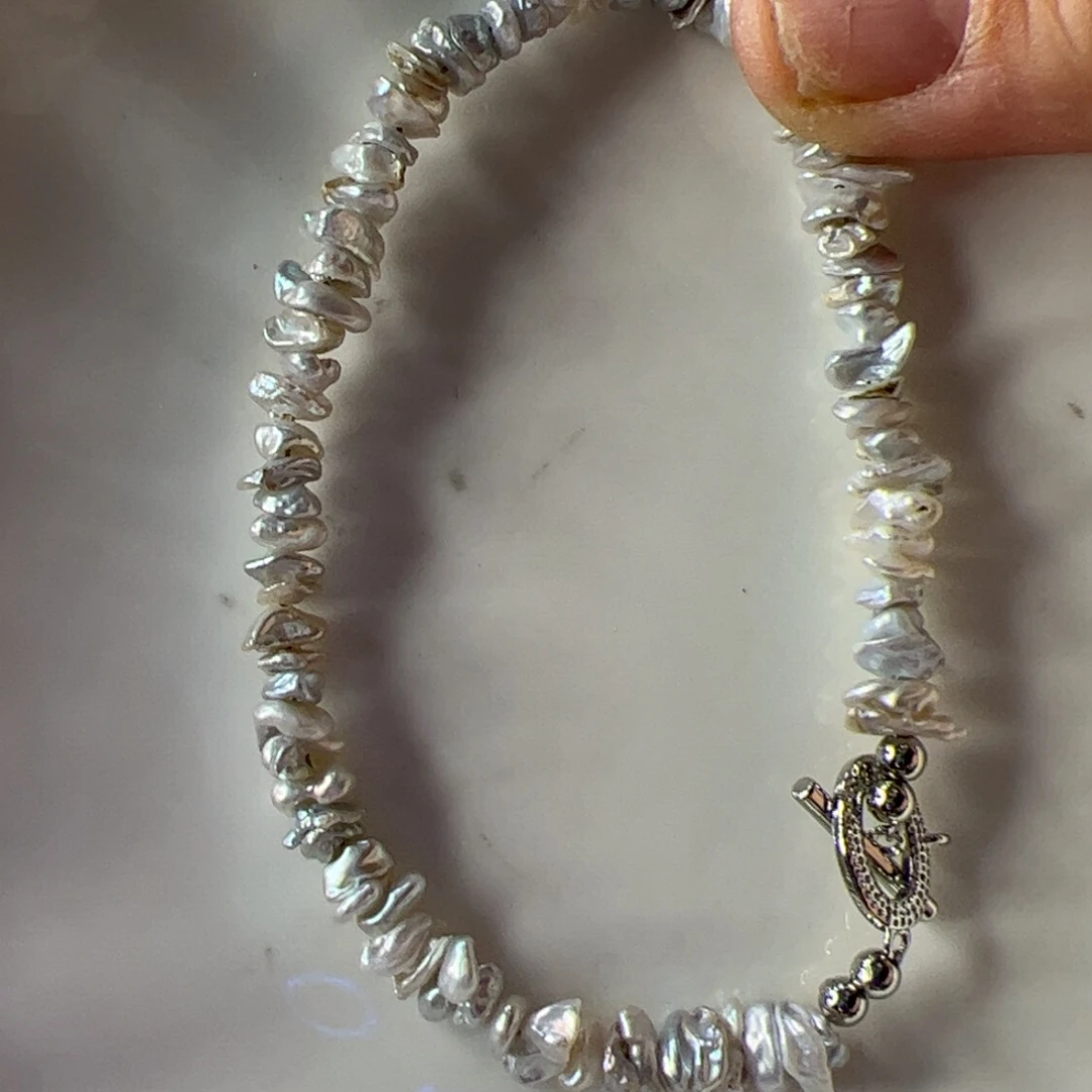 手绳合金淡水珍珠